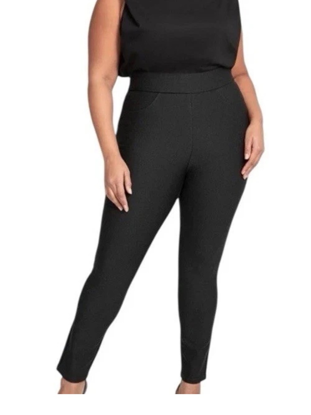 Honeylove EverReady Women's Black High-Waist Skinny Ponte Pants